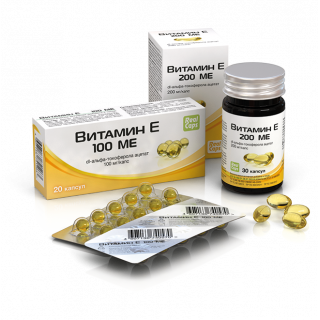 Витамин Е 200 МЕ, 30 капсул по 570 мг